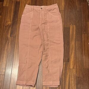 Madewell Women's Pink Wide Leg Utility Pants